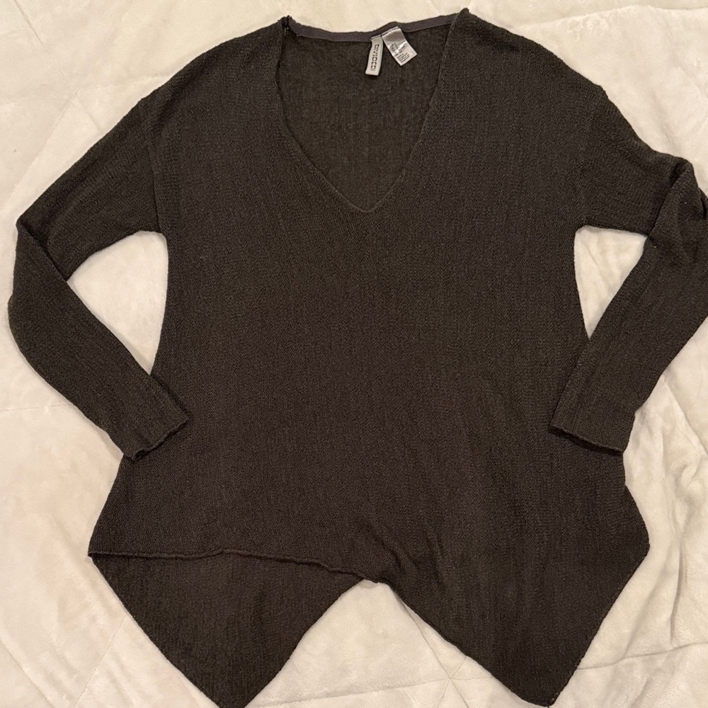 H&M Charcoal V-Neck Sweater